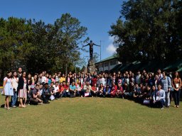 23rd sinsm participants from the department of mathematics and computer science gather at the oblation grounds during the last day of sinsm